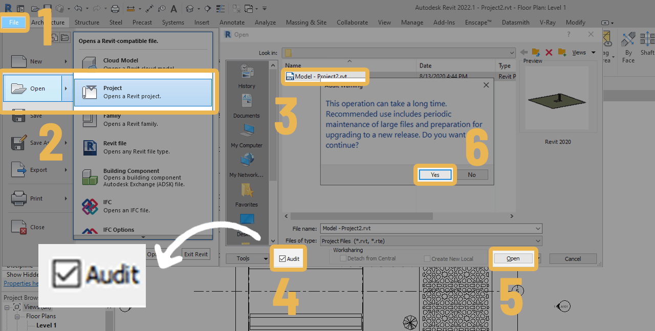 How to Purge in Revit Compress your project Mashyo
