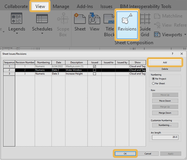 How To Use Revit Revisions With Optional Cloud Tags Mashyo