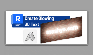 Revit 3D text