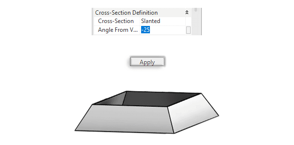 Revit wall angle