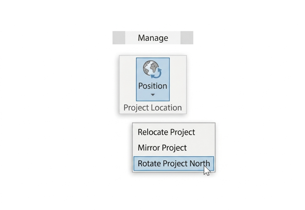 Rotate project north in Revit